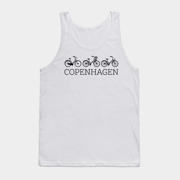 Copenhagen Bicycle - Danish by Design Tank Top by mivpiv